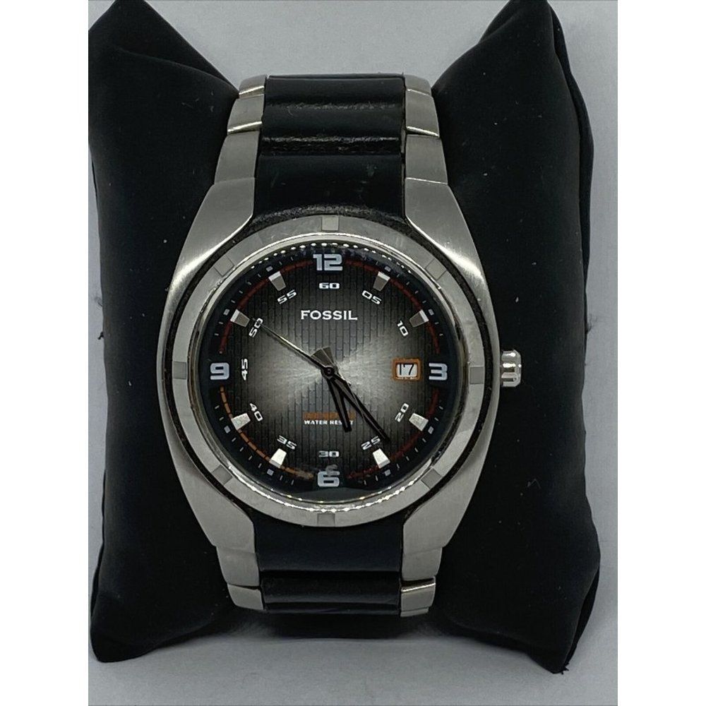 Fossil AM3987 Men's Black Stainless Steel Analog D